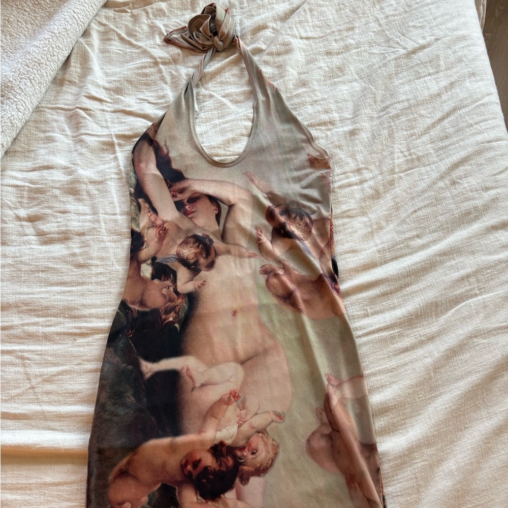 Fashion Nova Artistic Print Chemise